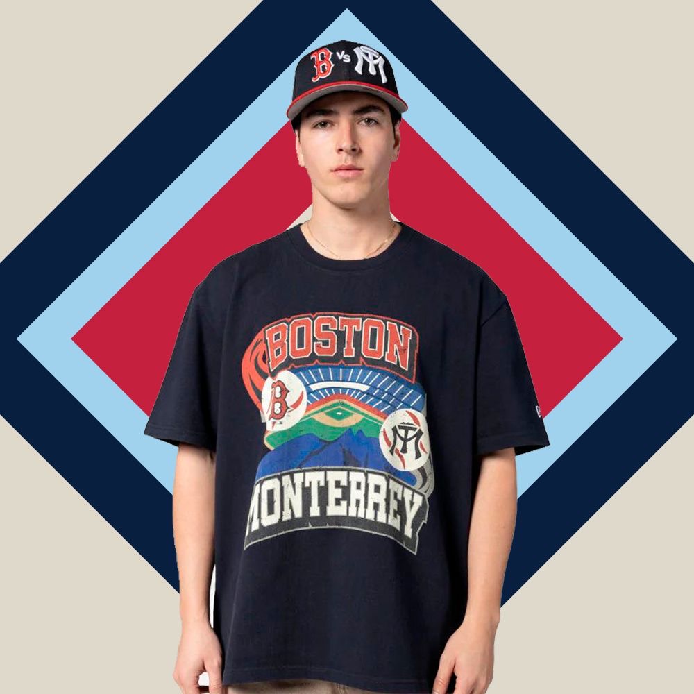 image Playera Manga Corta Boston Red Sox VS Sultanes de Monterrey Navy